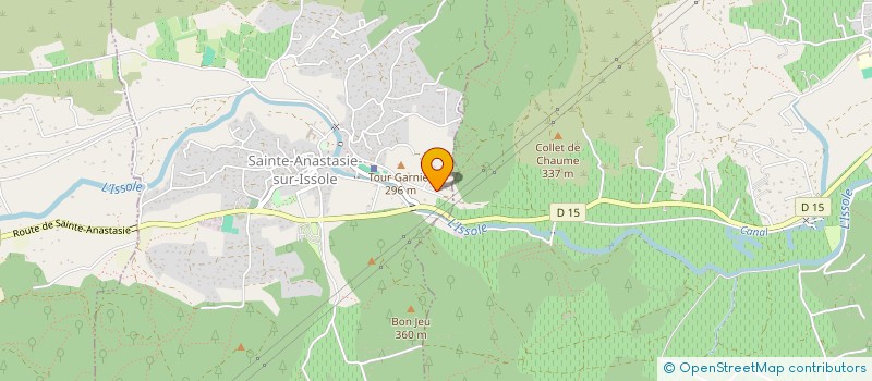 localisation de l'entreprise AUTO VENTE VAR 83  STE ANASTASIE SUR ISSOLE