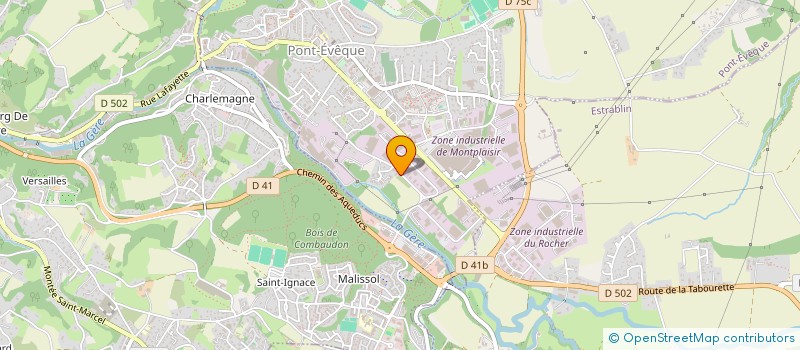 localisation de l'entreprise AUTO VIENNE PNEU  PONT-EVEQUE