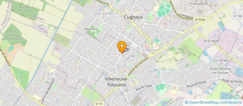 localisation de l'entreprise AUTO-VILLENEUVE à VILLENEUVE-TOLOSANE