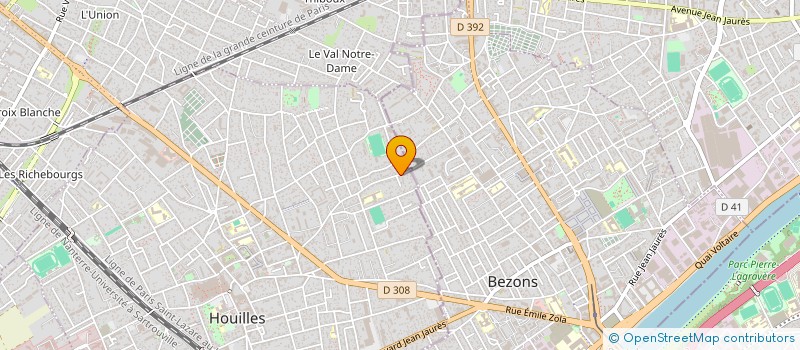 localisation de l'entreprise AUTO VINCY OCCASIONS  HOUILLES