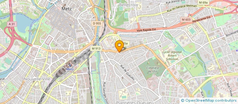 localisation de l'entreprise AUTO VITRAGE 57 à METZ