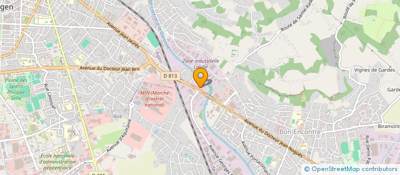 localisation de l'entreprise AUTO VITRAGE NOUVELLE AQUITAINE à BON-ENCONTRE