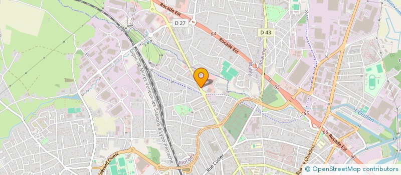 localisation de l'entreprise AUTO VITRAGE ROANNAIS à RIORGES
