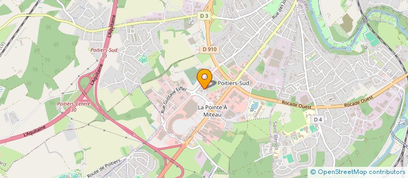 localisation de l'entreprise AUTO VITRAGE SERVICE à POITIERS