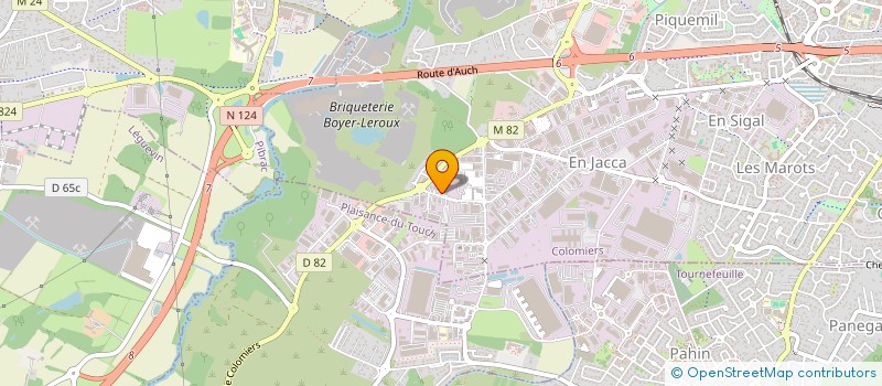 localisation de l'entreprise AUTO VITRAGE SERVICES à COLOMIERS