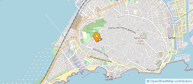 localisation de l'entreprise AUTO VITRAGE SETE à SETE
