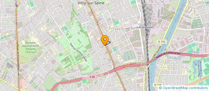 localisation de l'entreprise AUTO VITRAGE SYSTEM à VITRY-SUR-SEINE