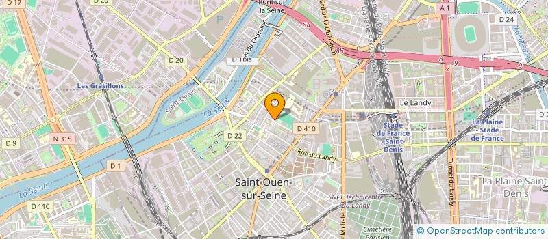 localisation de l'entreprise AUTO WASH à SAINT-OUEN-SUR-SEINE