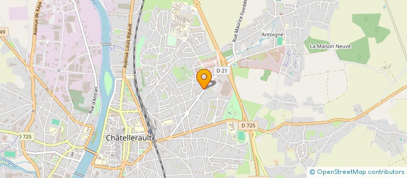 localisation de l'entreprise AUTO WASH 86 à CHATELLERAULT