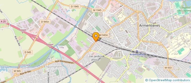 localisation de l'entreprise AUTO WISE SPORT  ERQUINGHEM-LYS