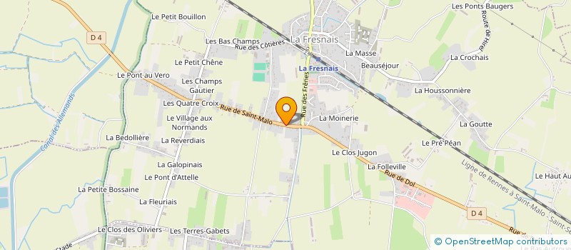 localisation de l'entreprise AUTO ZONE ROUGE  LA FRESNAIS