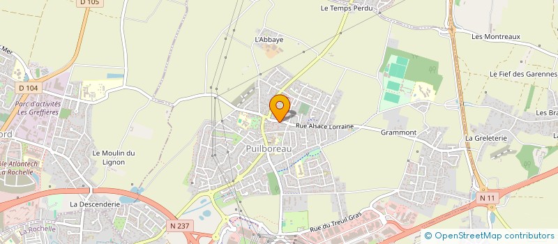 localisation de l'entreprise AUTO17  PUILBOREAU