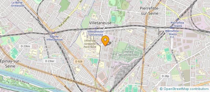 localisation de l'entreprise AUTO2ROUES 93 à VILLETANEUSE