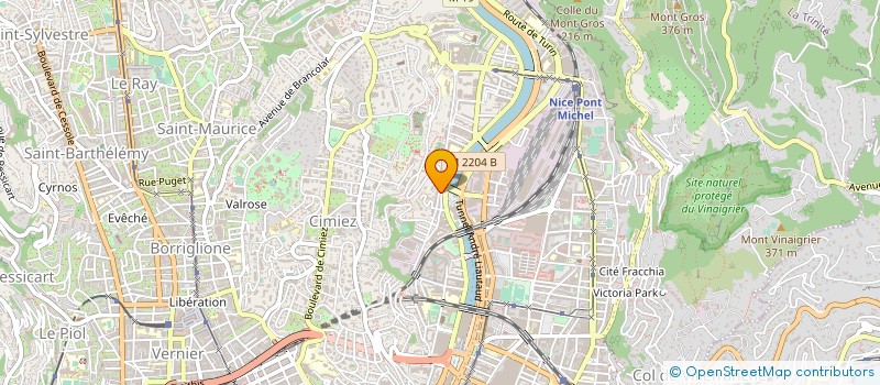 localisation de l'entreprise AUTOBILAN 06 à NICE