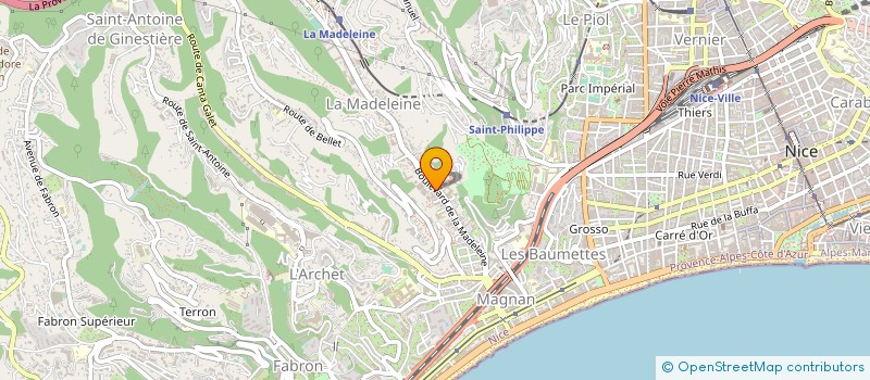 localisation de l'entreprise AUTOBILAN 2M à NICE