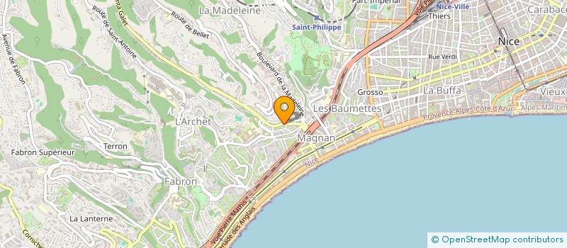 localisation de l'entreprise AUTOBILAN CARLONE à NICE