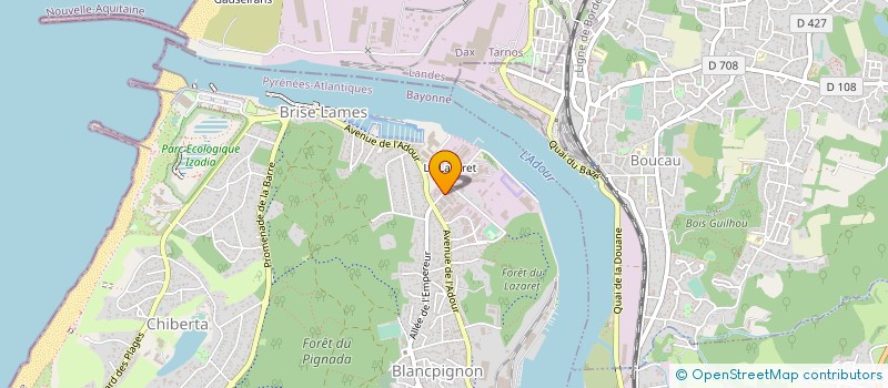 localisation de l'entreprise AUTOBILAN DE L ADOUR  ANGLET