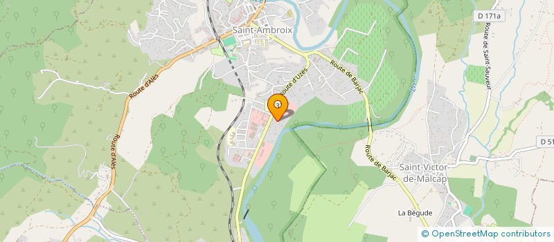 localisation de l'entreprise AUTOBILAN DE LA CEZE  SAINT-AMBROIX