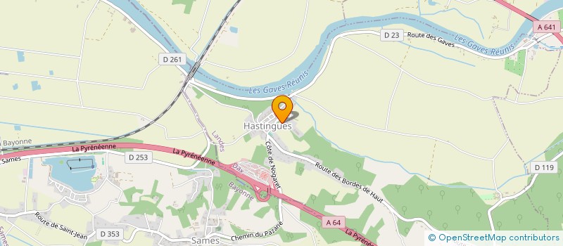 localisation de l'entreprise AUTOBILAN DU XARNEGU  HASTINGUES