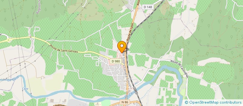 localisation de l'entreprise AUTOBILAN FANGAS  BAGNOLS-SUR-CEZE