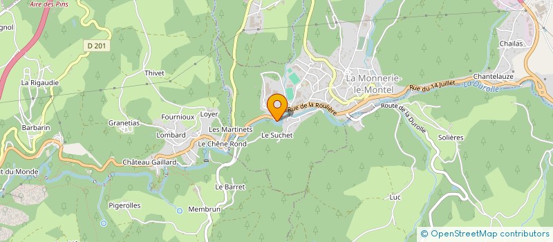 localisation de l'entreprise AUTOBUNEA.COM à LA MONNERIE-LE-MONTEL
