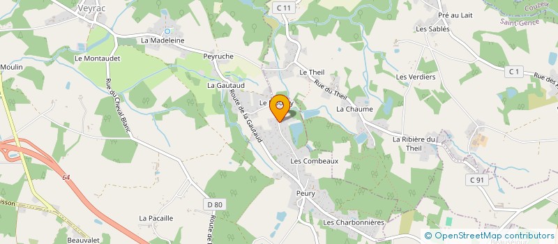 localisation de l'entreprise AUTOBUS  VEYRAC