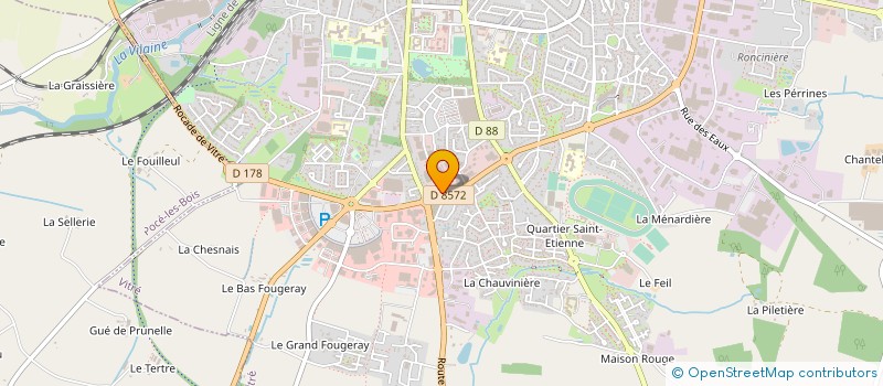 localisation de l'entreprise AUTOC ECOLE BESNEUX  VITRE