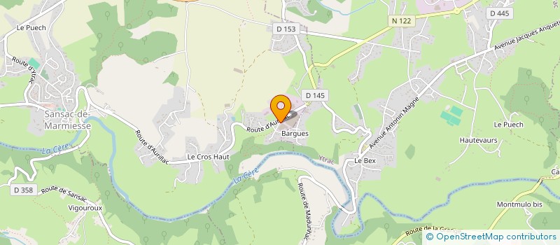localisation de l'entreprise AUTOCANTAL.COM à SANSAC-DE-MARMIESSE