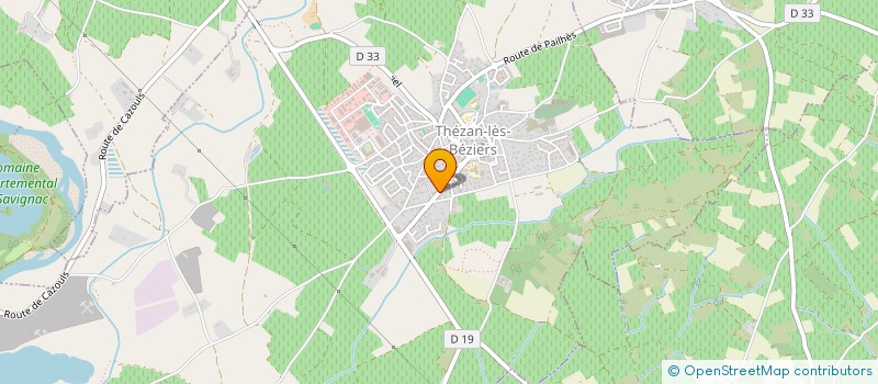 localisation de l'entreprise AUTOCAR THERON  THEZAN-LES-BEZIERS