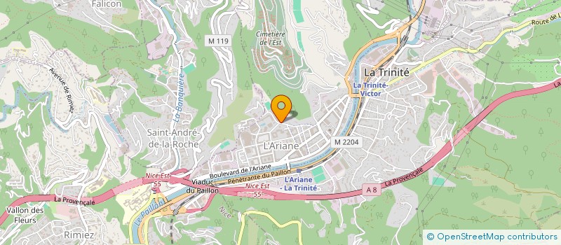 localisation de l'entreprise AUTOCARS BAIE DES ANGES à NICE