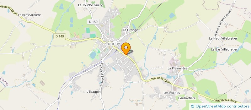 localisation de l'entreprise AUTOCARS BERTRAND  COURLAY