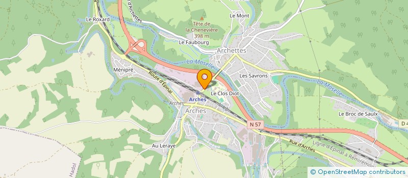 localisation de l'entreprise AUTOCARS BONNARD  ARCHES