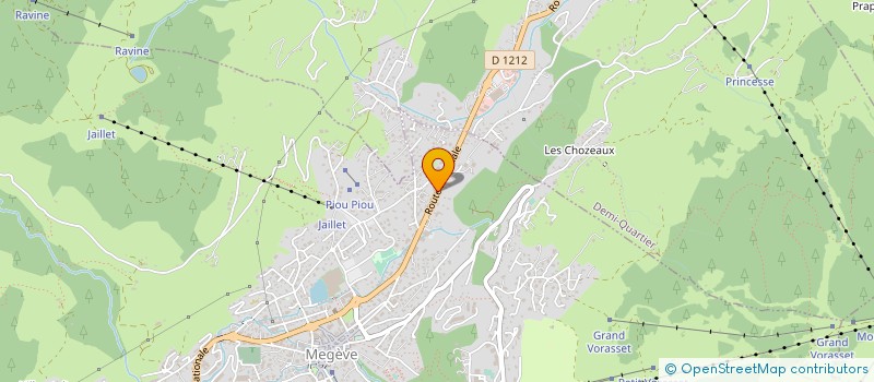 localisation de l'entreprise AUTOCARS BORINI  MEGEVE