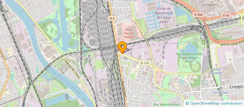 localisation de l'entreprise AUTOCARS CLAMART  VILLENEUVE-SAINT-GEORGES