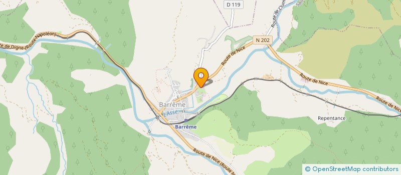 localisation de l'entreprise AUTOCARS DELAYE ET FILS  BARREME