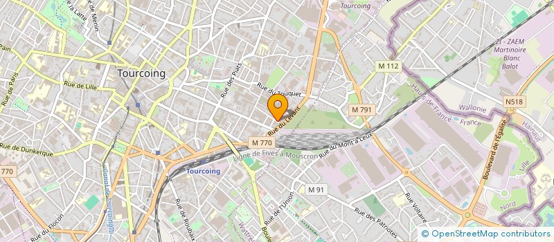 localisation de l'entreprise AUTOCARS FACHE à TOURCOING