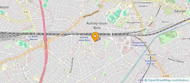 localisation de l'entreprise AUTOCARS JOSE DIAS SARL à AULNAY-SOUS-BOIS