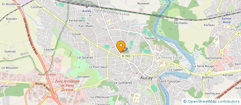 localisation de l'entreprise AUTOCARS LE BAYON à AURAY