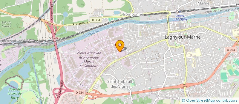 localisation de l'entreprise AUTOCARS MARNE LA VALLEE à LAGNY-SUR-MARNE
