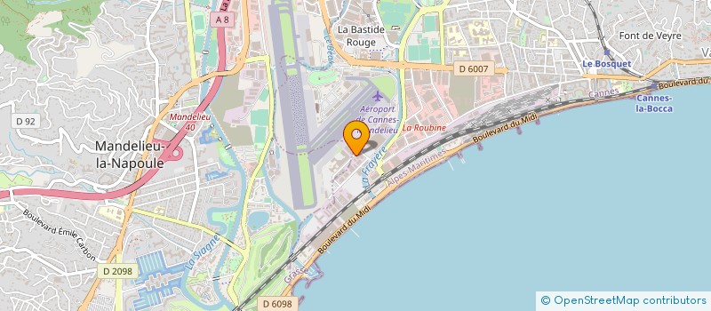 localisation de l'entreprise AUTOCARS MUSSO à CANNES