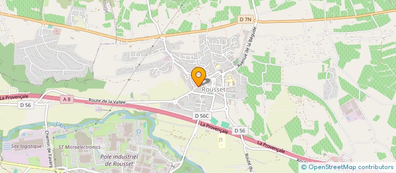 localisation de l'entreprise AUTOCARS N ET F à ROUSSET