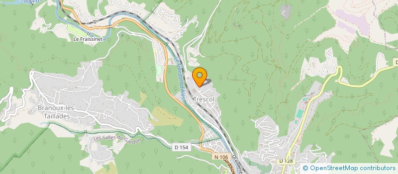 localisation de l'entreprise AUTOCARS PERRET  LA GRAND-COMBE