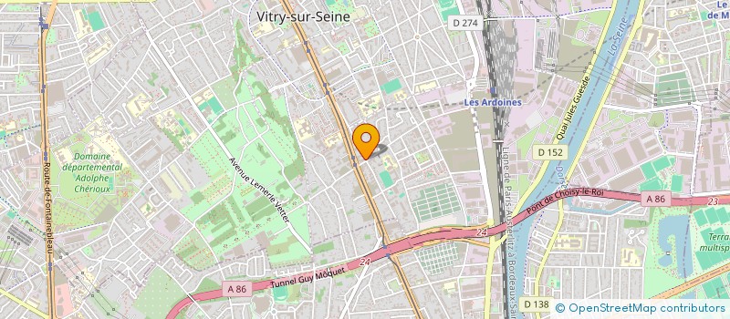 localisation de l'entreprise AUTOCARS ROBERT LE BOULCH à VITRY-SUR-SEINE