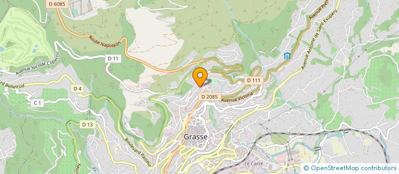 localisation de l'entreprise AUTOCARS VAR MEDITERRANEE à GRASSE