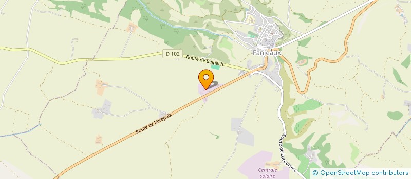 localisation de l'entreprise AUTOCARS VIDAL  FANJEAUX