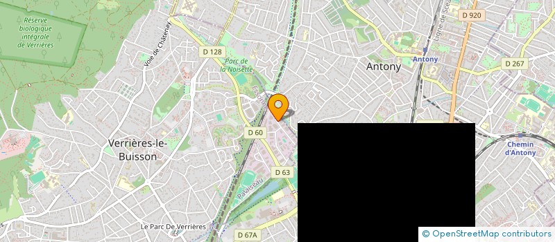 localisation de l'entreprise AUTOCARS VOYAGES PHILIPPE TOURISME  VERRIERES-LE-BUISSON