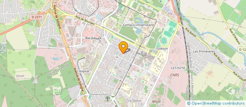 localisation de l'entreprise AUTOCAZ à ORLEANS