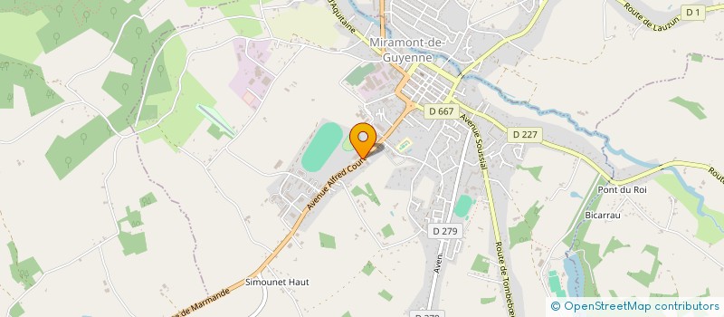 localisation de l'entreprise AUTOCBD  MIRAMONT-DE-GUYENNE