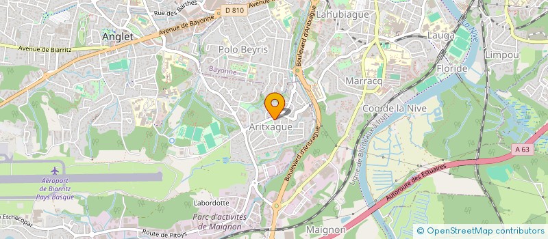 localisation de l'entreprise AUTOCCASION à ANGLET
