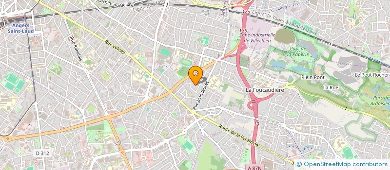 localisation de l'entreprise AUTOCCASION 49 à ANGERS